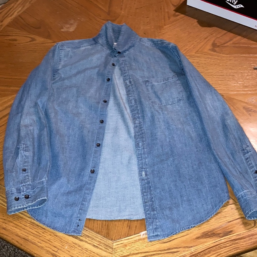 Long sleeve jean button up